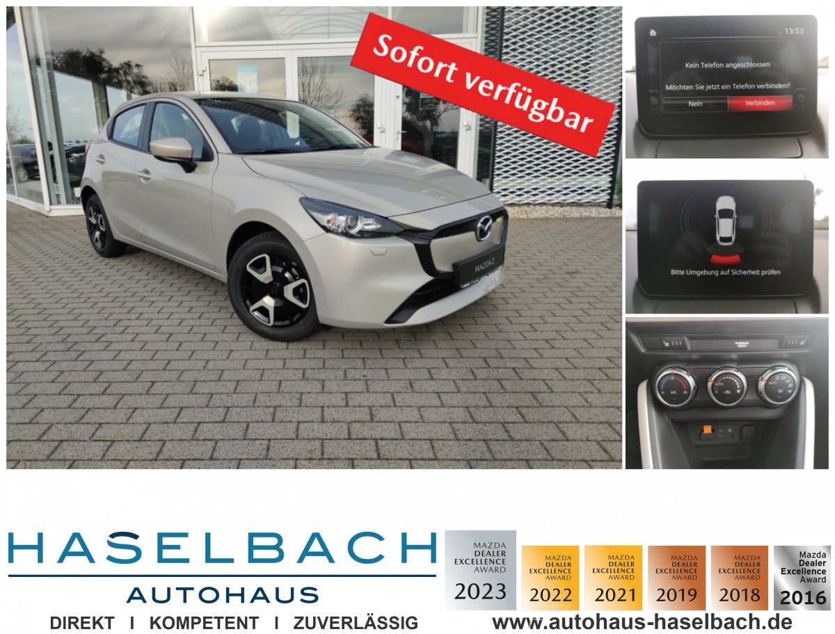 Mazda 2 2 CENTER Sitzheizg Klimaaut Freisprech Einparkhi - 