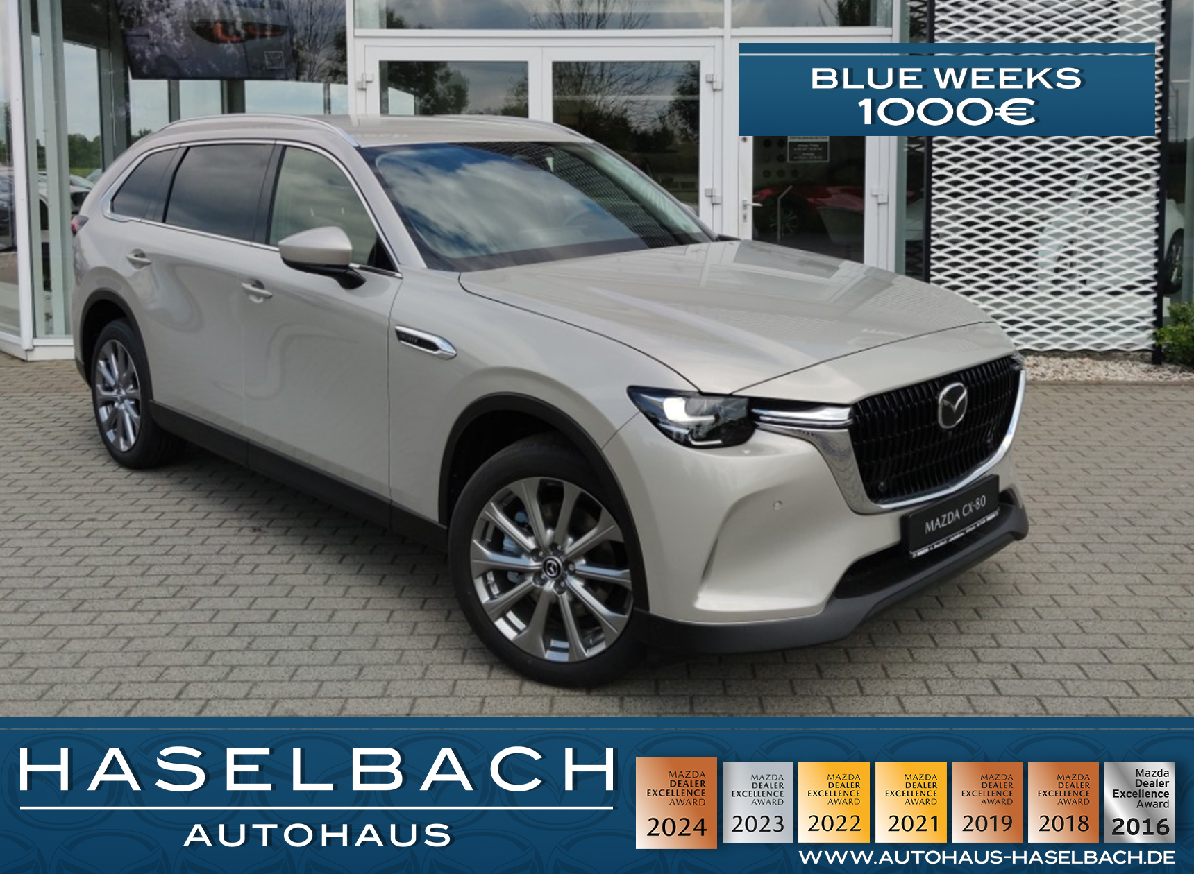 Mazda CX-80 CX-80 Exclusive COSO DRAS 7Sitze Matrix BOSE 360 - 